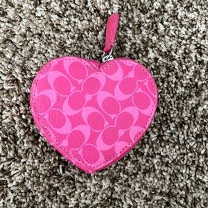 Heart Shaped Coach a coin Purse